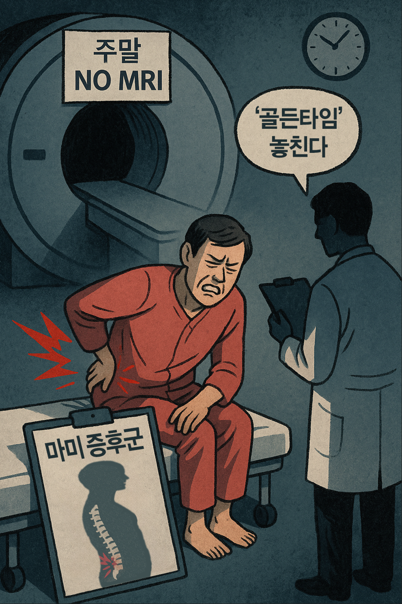 MRI 막힌 주말 '골든타임' 놓친 척추 응급환자