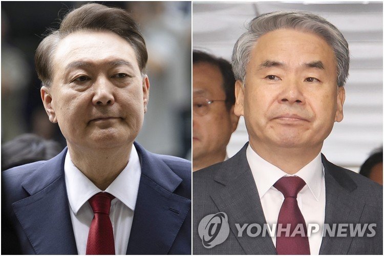 윤석열 전 대통령(왼쪽)과 이종섭 전 국방부 장관 (출처=연합뉴스)