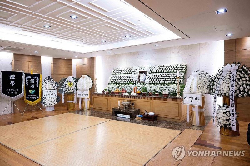 서울아산병원에 마련된 이순재 빈소 (출처=연합뉴스)