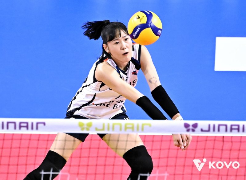 수비하는 IBK기업은행의 임명옥 (출처=연합뉴스)