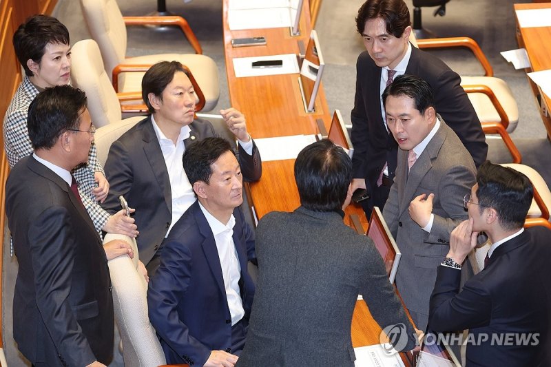 추경호 체포동의안 표결 앞둔 국민의힘 (출처=연합뉴스)