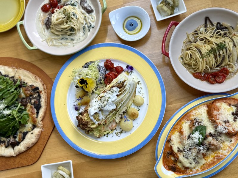 더가든에서 선보이는 강원도 식자재를 활용한 이탈리아 요리들ⓒ News1 윤슬빈 관광전문기자