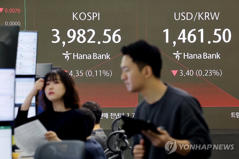 코스피 하락 출발 (출처=연합뉴스)