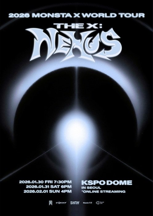 몬스타엑스, 내년 1월 새 월드투어 '더 엑스 : 넥서스'