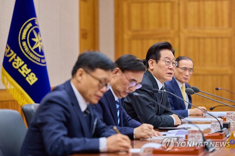 이재명 대통령, 국가정보원 방문 (출처=연합뉴스)