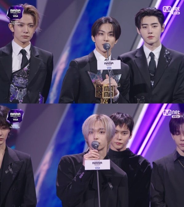 이준영, 홍콩 화재 참사 애도…엔하이픈·라이즈 수상 [2025 마마]