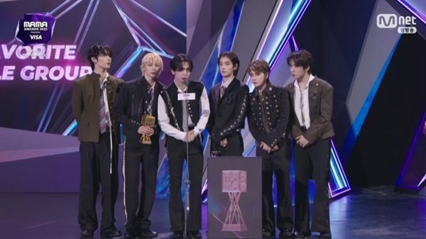 보이넥스트도어, 페이보릿 남자그룹 수상…값진 상 [2025 마마]