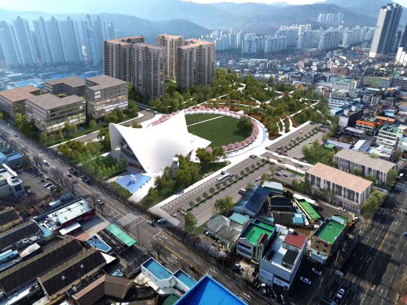 대구 달성군 화원읍 옛 대구교도소 후적지 개발 조감도.(대구 달성군 제공. 재판매 및 DB금지)