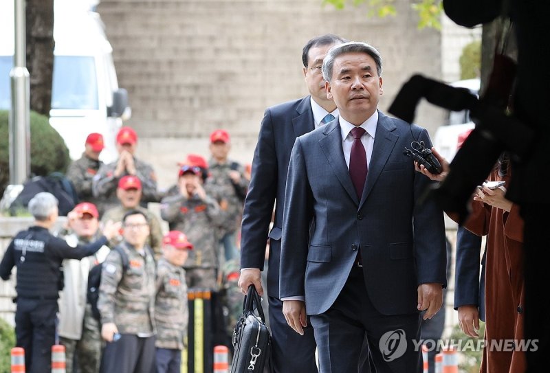 영장심사 출석한 이종섭 전 국방장관 (출처=연합뉴스)