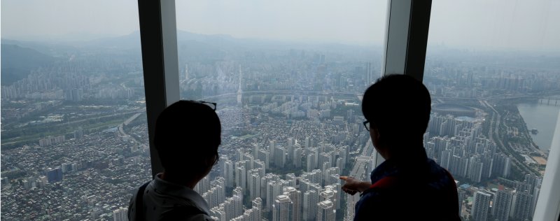 서울 강남지역 아파트 단지 모습. 뉴시스 자료사진.