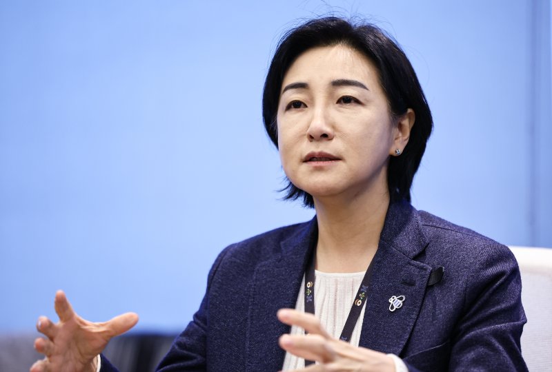 이수정 한국IBM 대표이사 사장이 26일 서울 영등포구 한국IBM에서 뉴스1과 인터뷰를 하고 있다. 2025.11.26/뉴스1 ⓒ News1 김도우 기자