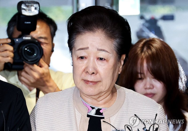 '통일교 현안 청탁' 한학자 총재, 김건희 특검 출석 (출처=연합뉴스)