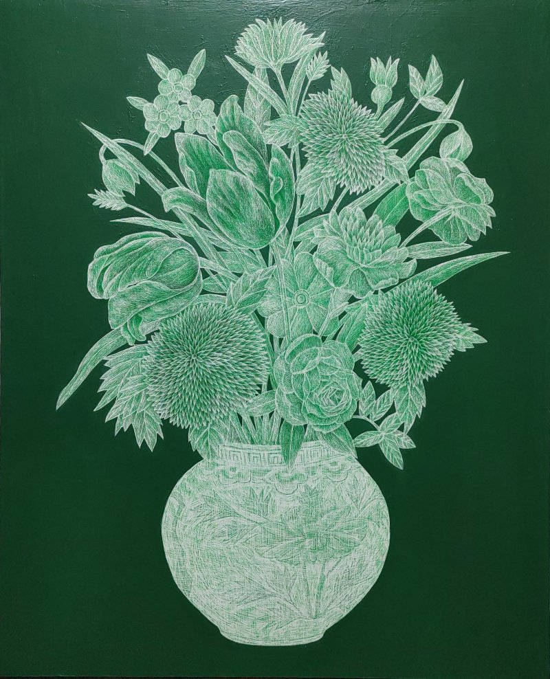 이준호, Flower-13 65.1 x 53cm(15호) 2025 (갤러리 508 제공)