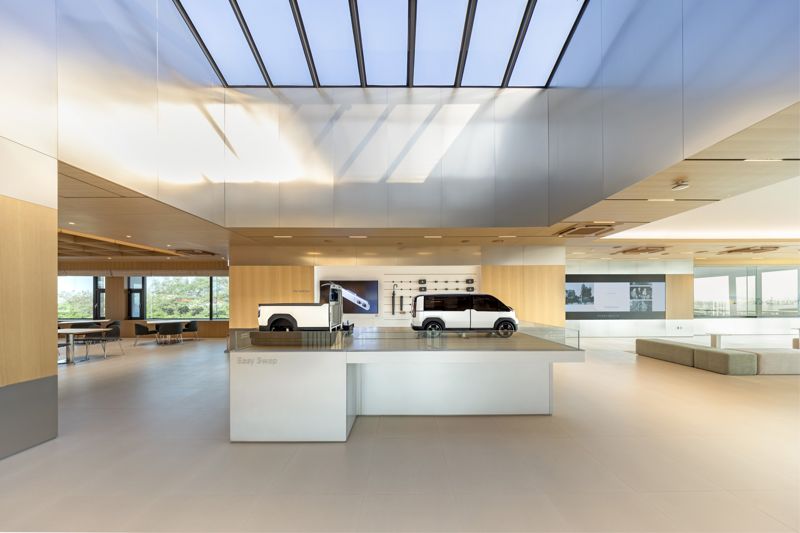 기아 ‘오토랜드 화성’ 고객체험 공간 2층 목적기반차량(PBV) 라운지 전경. 기아 제공.