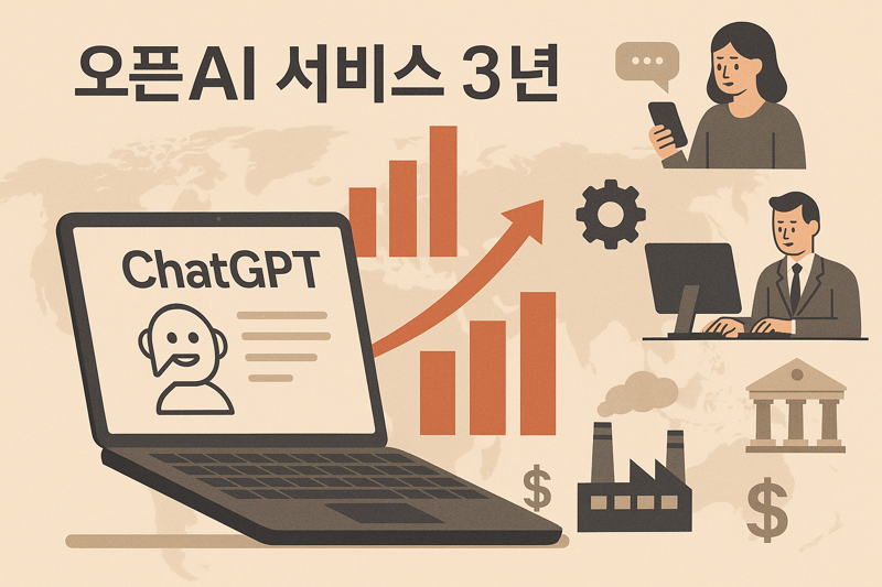 오픈AI 3년. 챗GPT 제공