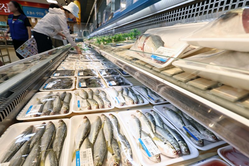 지난 8월 서울의 한 대형마트를 찾은 시민들이 장을 보고 있다. 2025.8.5/뉴스1 ⓒ News1 구윤성 기자