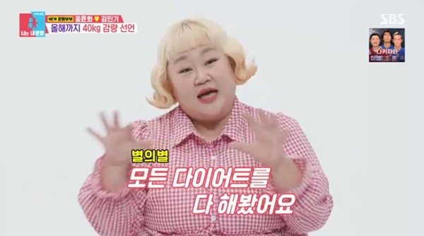 홍윤화 "해 본 다이어트 종류만 100가지 이상…문제는 나"