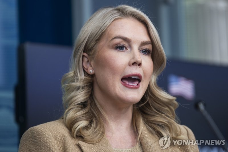 캐롤라인 레빗 백악관 대변인 (출처=연합뉴스)