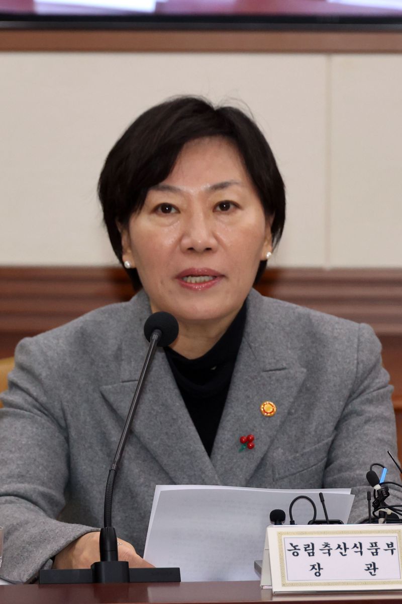 송미령 농림축산식품부 장관이 2일 서울 종로구 정부서울청사에서 열린 경제관계장관회의 겸 물가관계장관회의에서 발언하고 있다. 사진=서동일 기자