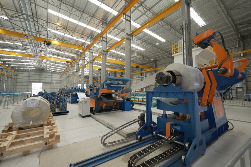 지난달 25일 호주 메리보로에 위치한 현대로템의 롤 포밍 공장 내부(현대로템 제공) 2025.12.2/뉴스1 ⓒ News1 박종홍 기자