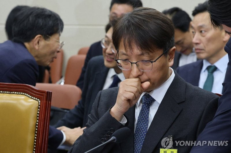 국회 과방위 전체회의 참석한 박대준 쿠팡 대표 (출처=연합뉴스)