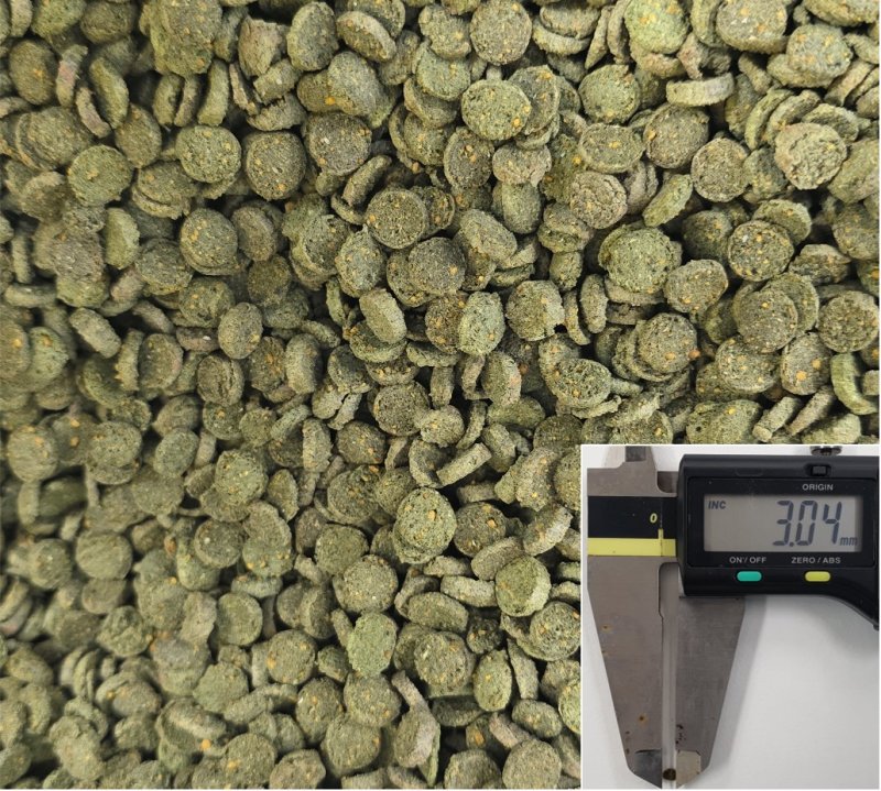 [부산=뉴시스] 구멍갈파래 전복 치패용 배합사료. (사진=국립수산과학원제공) 2025.12.02. photo@newsis.com *재판매 및 DB 금지