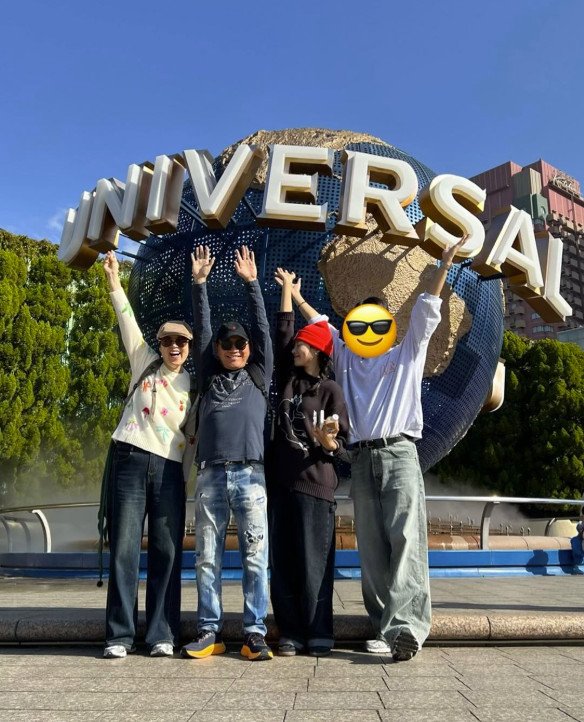 '유방암 투병' 박미선, 이봉원·아들·딸과 가족과 日 여행 정말 오랜만