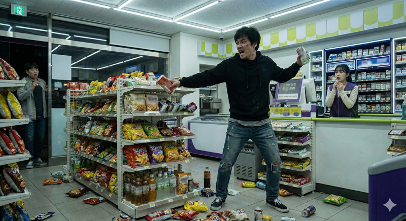 편의점서 난동부린 30대 남 "맥주 마시고 싶은데..." 황당