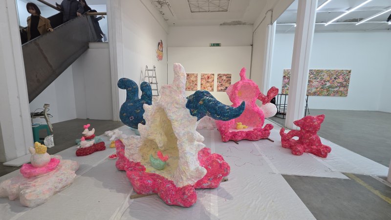 [사진=박현주 미술전문기자] 아야코 록카쿠 전시 전경. *재판매 및 DB 금지