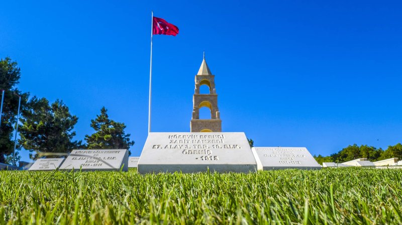 갈리폴리에는 전쟁에 희생된 이들을 기념하는 57연대 전사자 묘역이 마련돼 있다.