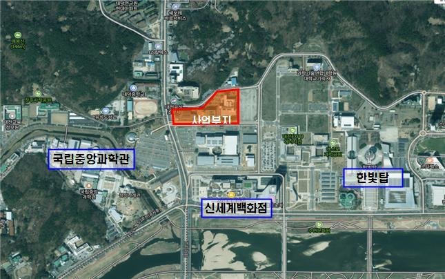 융복합 특수영상 콘텐트 클러스터 위치도 (대전시 제공) / 뉴스1