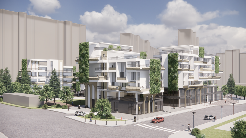 제29회 LH 청년주택건축대전 대상작 '소통을 담다'. '담'과 '처마'를 변형해 청년주거의 개방성과 소통을 강화한 설계가 특징이다. LH 제공