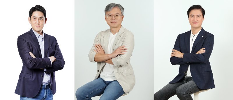 글로벌 여가 플랫폼 기업 야놀자가 그룹의 중장기 비전 실현을 위한 주요 계열사 리더를 새로 선임했다고 3일 밝혔다. (왼쪽부터) 이철웅 컨슈머 플랫폼 부문 대표, 이준영 엔터프라이즈 솔루션 부문 대표, 최찬석 코퍼레이션 부문 대표. 야놀자 제공