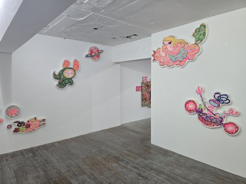 아야코 록카쿠 '브리딩 위드 더 케이아스'전 전시 전경. ⓒ 뉴스1 김정한 기자