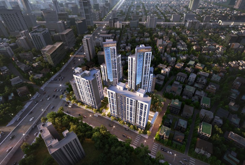 [서울=뉴시스] 서울 광진구 자양동 자양1-4구역 가로주택정비사업 조감도. (사진=호반건설 제공) 2025.06.23. photo@newsis.com *재판매 및 DB 금지