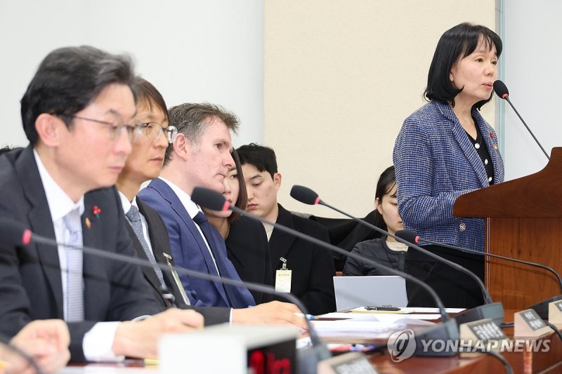 답변하는 송경희 개인정보보호위원장 (출처=연합뉴스)