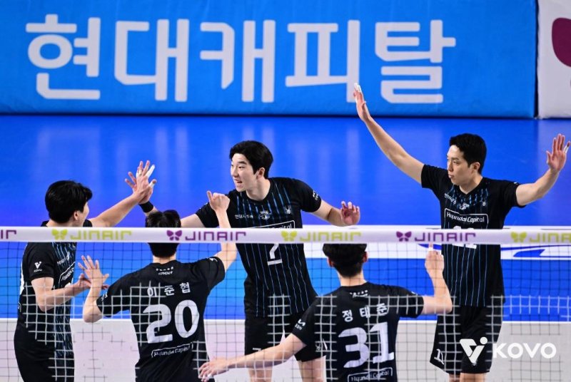 현대캐피탈 선수단 (출처=연합뉴스)