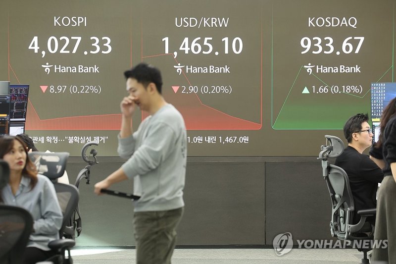美 고용 약화에 달러 약세…환율, 2.7원 하락 출발 (출처=연합뉴스)