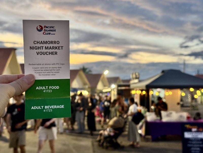 PIC 괌 골드패스가 있다면 차모로 야시장에서 사용할 수 있는 밀 쿠폰을 받을 수 있다. ⓒ News1 이민주 기자