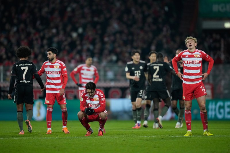 [베를린=AP/뉴시스] 독일 프로축구 분데스리가 우니온 베를린 선수단. 2025.12.03.
