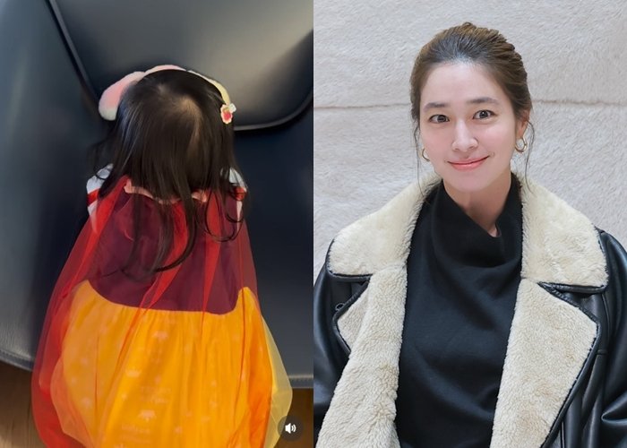 '이병헌♥' 이민정, 두 돌 앞두고 백설공주 변신 딸 공개…귀여운 뒷모습