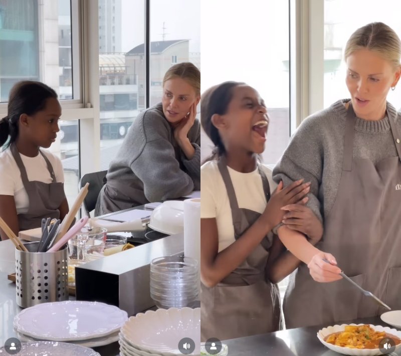 샤를리즈 테론/ 최광호 셰프 인스타그램 캡처