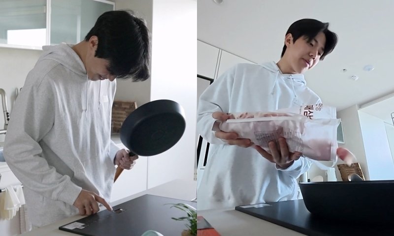 데이식스 도운, 숨겨둔 요리 실력? 정체불명 아침식사 공개