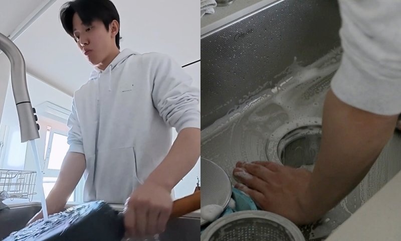 데이식스 도운, 숨겨둔 요리 실력? 정체불명 아침식사 공개