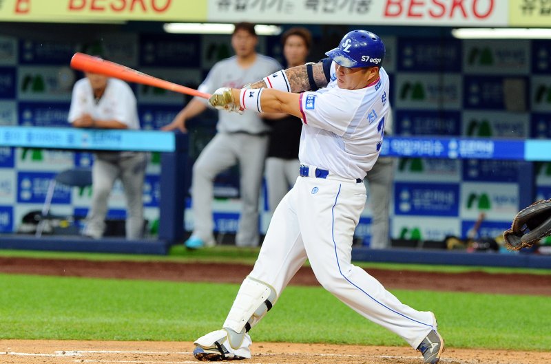 삼성 라이온즈 시절의 최형우. / 뉴스1 DB ⓒ News1 이종현 기자