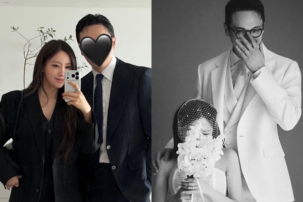 효민, 열살연상 금융인 남편 공개…가려도 훈남