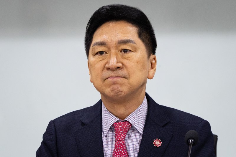 김기현 국민의힘 의원이 20일 서울 여의도 국회 의원회관에서 열린 울산국제정원박람회법안 입법 공청회에 자리하고 있다. 2025.11.20/뉴스1 ⓒ News1 유승관 기자