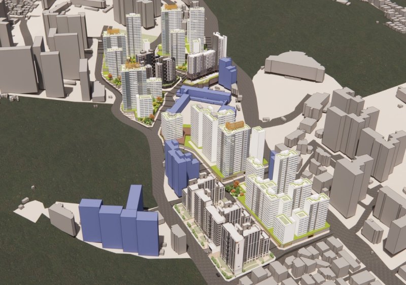 [서울=뉴시스]동작구 사당동 202-29번지 일대 모아타운 조감도.