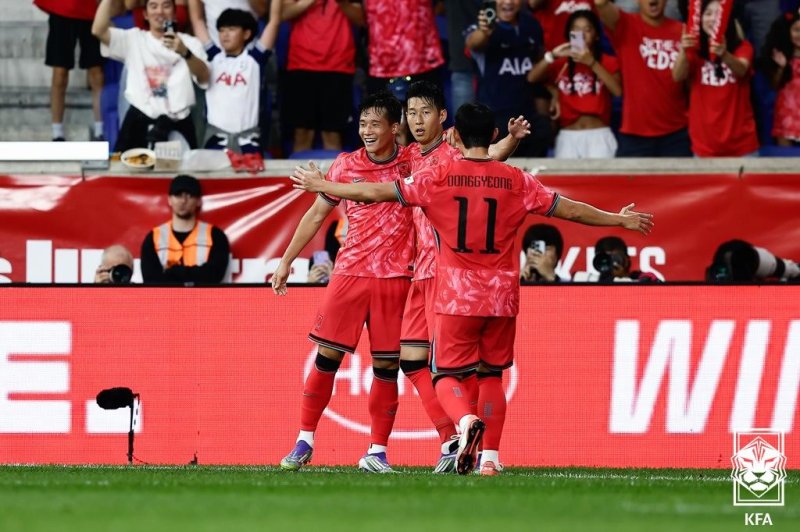 지난 9월 미국과 원정 경기에서 승리했던 한국 . (대한축구협회 제공. 재판매 및 DB 금지) 2025.9.7/뉴스1