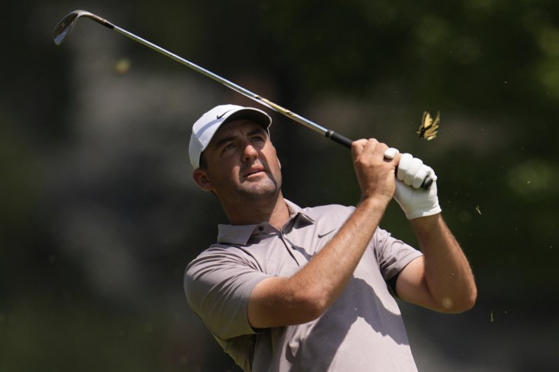 [멤피스=AP/뉴시스] 미국프로골프(PGA) 투어 상금 순위 1위 스코티 셰플러. 2025.08.10.